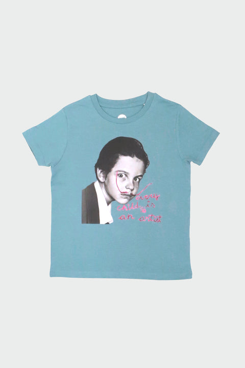 Camiseta Kids Dalí Every Child Teal Art Design