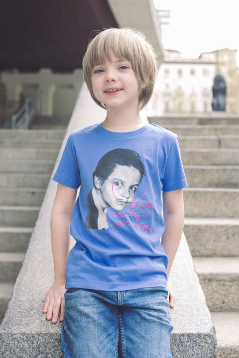 Camiseta Kids Dalí Every Child blue Art Design