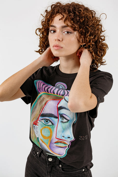 Camiseta Head of Cara Delevingne Art Design