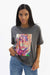 Girl's T-shirt Jane Birkin Dolman gray Art Design