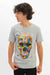 Skull Gray Art Design T-Shirt