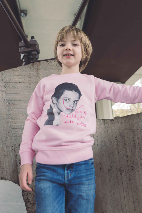 Sudadera Kids Dalí pink Art Design