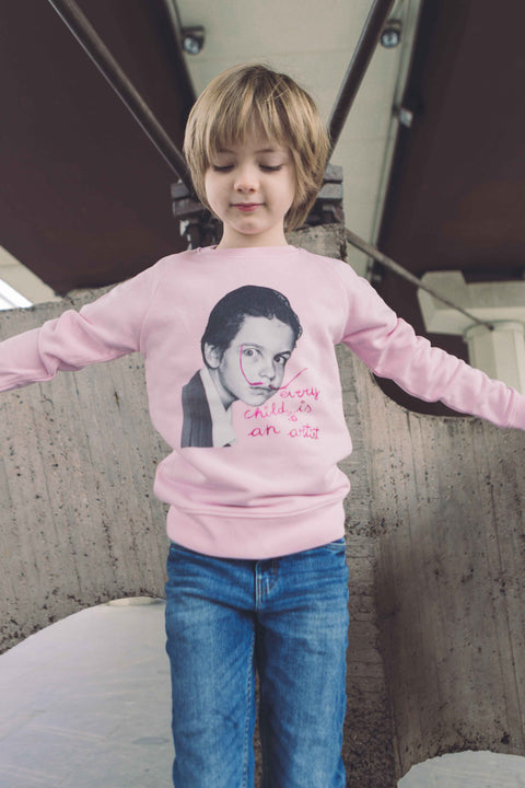 Sudadera Kids Dalí pink Art Design
