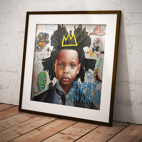 Every Child is an Artist Basquiat Art Print