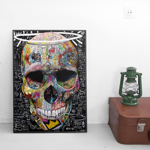 Lámina Skull Basquiat Tribute