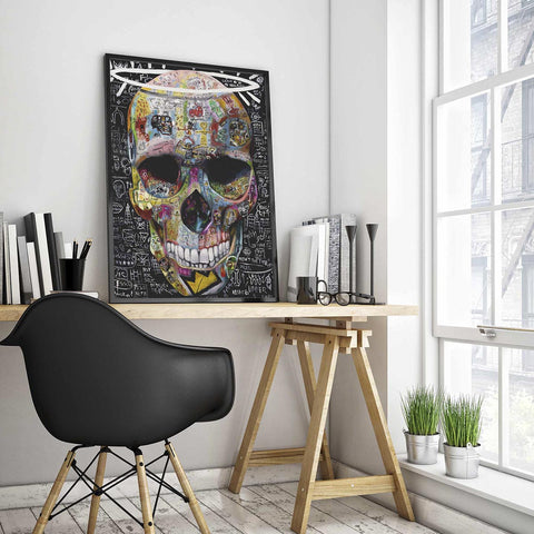Skull Basquiat Tribute Art Print