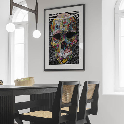 Skull Basquiat Tribute Art Print